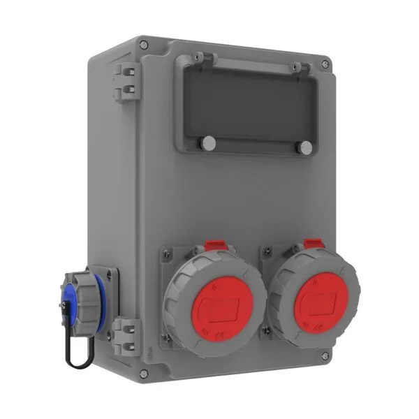 Bemis 5/32A. 380V. 45° Eğik 2 Ad. 1/16A. 220V. 2 Ad. Kablo Bağlantılı IP67