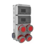 Bemis 5/32A. 380V. 4 Ad. Ön - 1/16A. 220V. 2 Ad. Yan (ABS) IP67