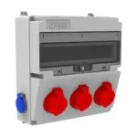 Bemis 3/25A. 380V. 3 Ad. Ön - 1/16A. 220V. 2 Ad. Yan (ABS) IP44 BD4M2305-2020