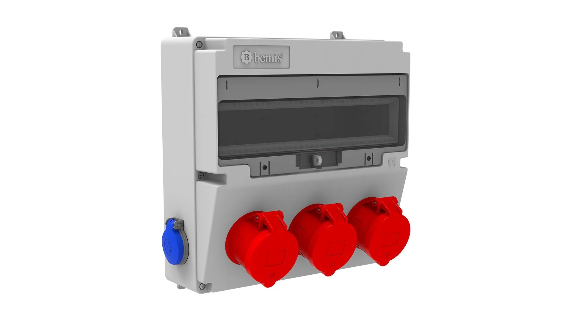 BD4M2334-2020 Bemis 5/32A. 380V. 3 Ad. Ön - 1/16A. 220V. 2 Ad. Yan (ABS) IP44 BD4M2334-2020 - Görsel 1