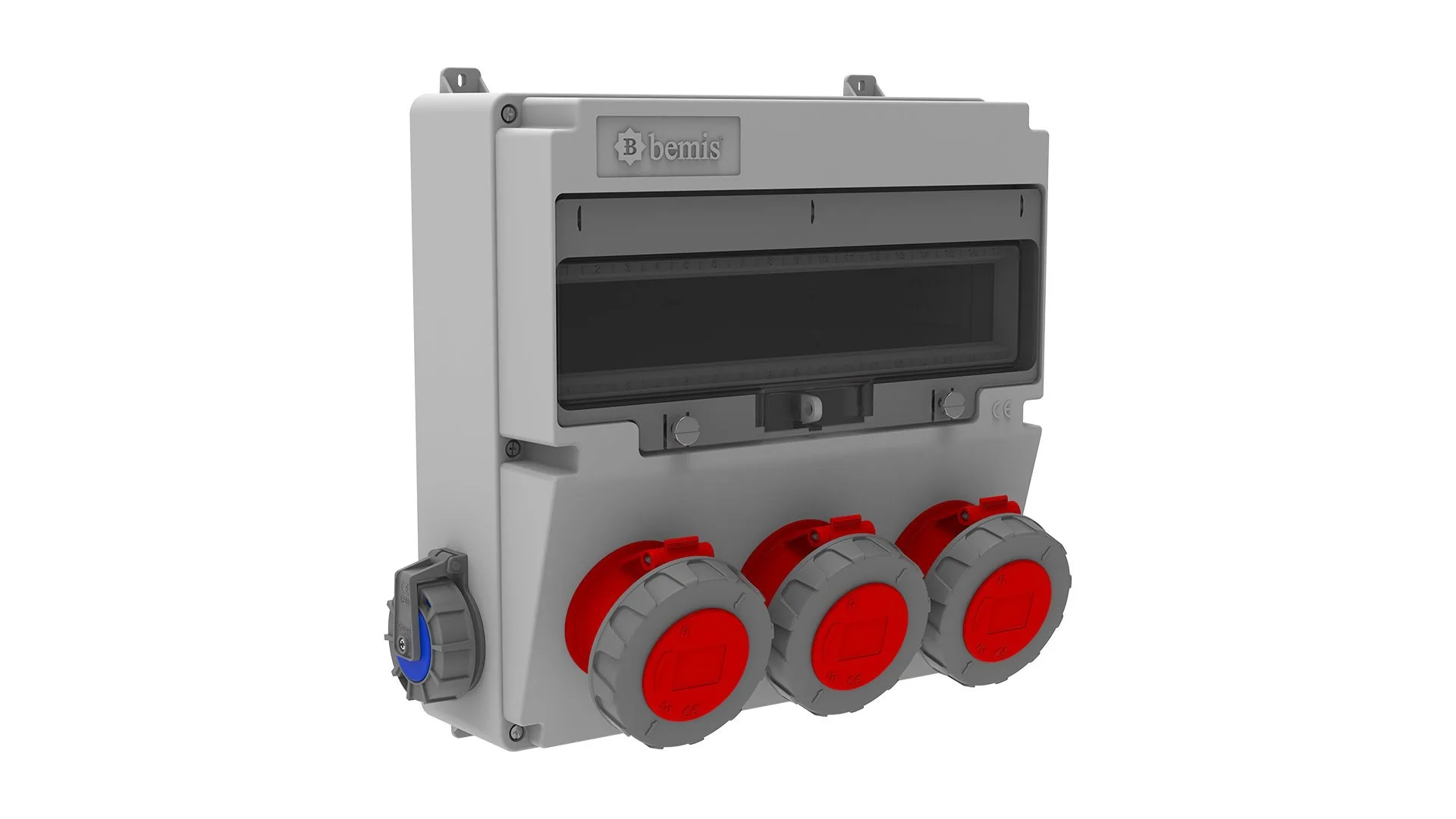 BD4M6330-2020 Bemis 5/32A. 380V. 3 Ad. Ön - 1/16A. 220V. 2 Ad. M.p. Yan (ABS) IP66 BD4M6330-2020 - Görsel 1