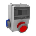 Bemis 5/16A. 380V. 1 Ad. Ön - 1/16A. 220V. 2 Ad. Yan (ABS) IP66