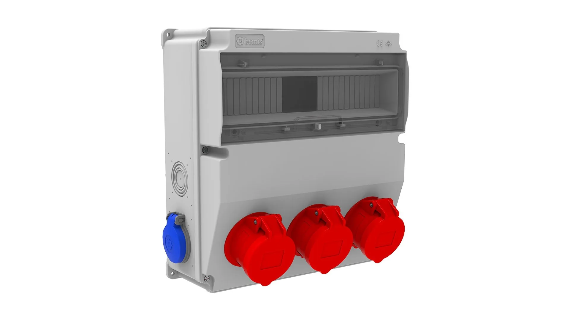 BD9M2318-2020 Bemis 5/16A. 380V. 3 Ad. Ön - 1/16A. 220V. 2 Ad. Yan (ABS) IP44 BD9M2318-2020 - Görsel 1