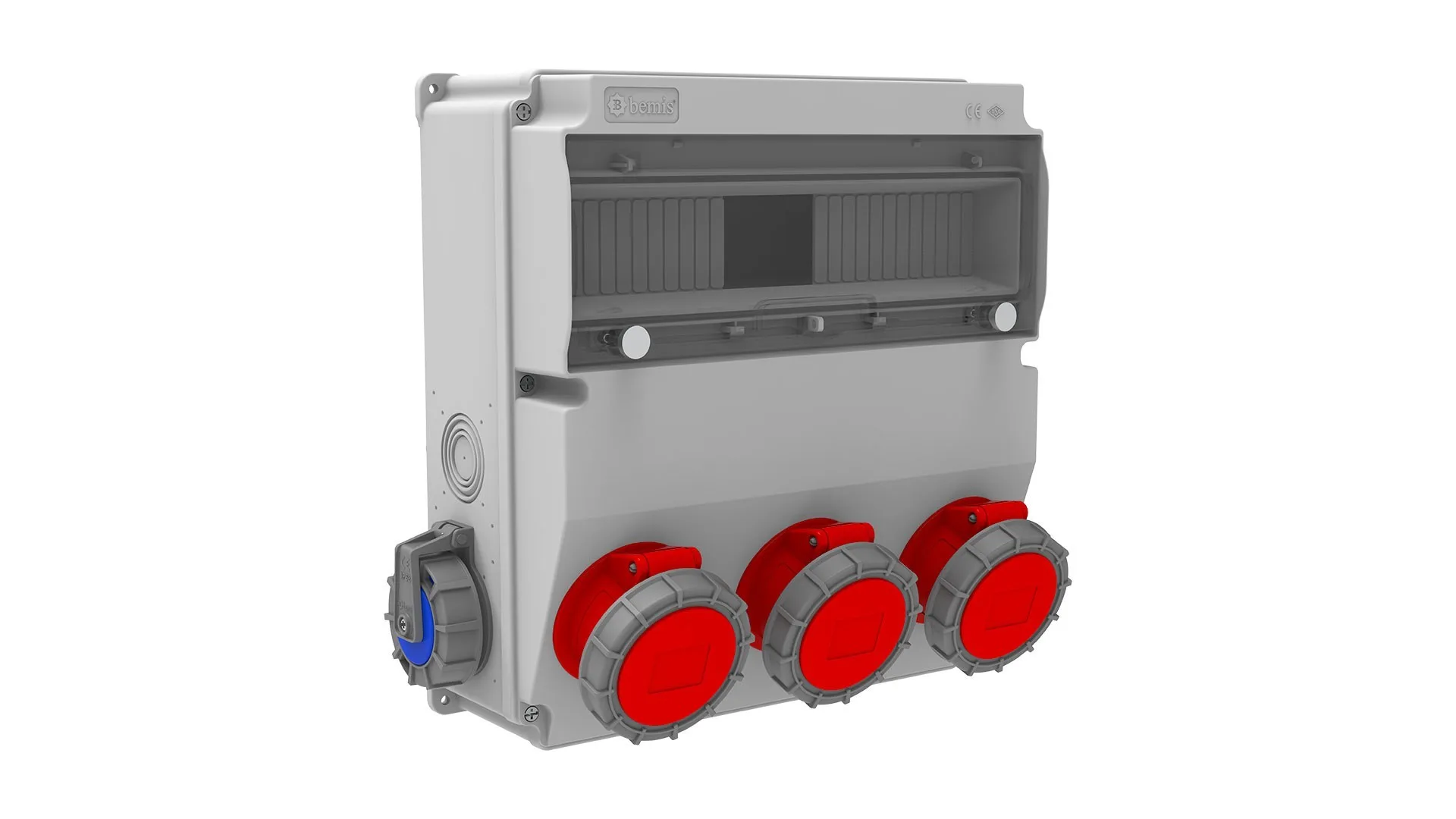 BD9M6314-2020 Bemis 5/16A. 380V. 3 Ad. Ön - 1/16A. 220V. 2 Ad. M.p. Yan (ABS) IP66 BD9M6314-2020 - Görsel 1