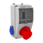 Bemis 5/16A. 380V. 1 Ad. Ön - 1/16A. 220V. 2 Ad. Yan (ABS-H.F.) IP44 BH1M2118-2020