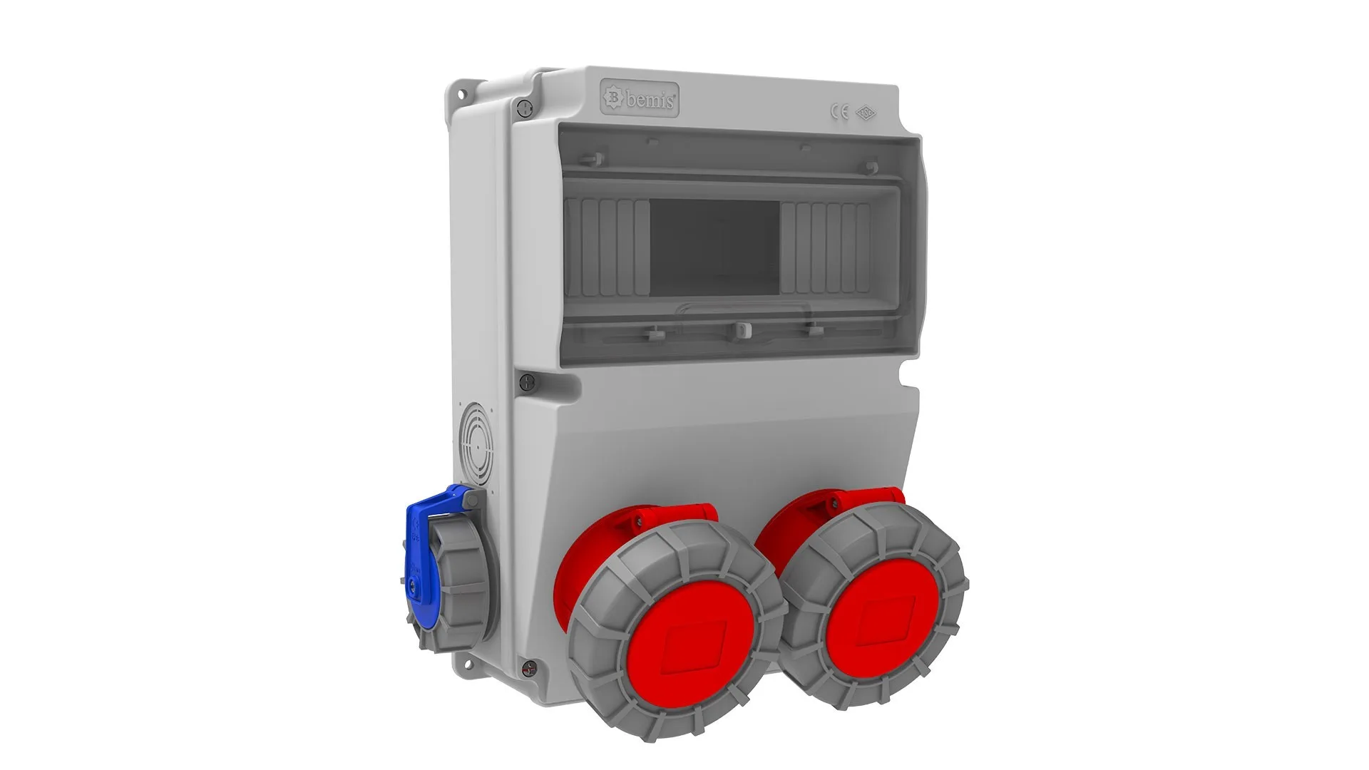BH2M6230-2020 Bemis 5/32A. 380V. IP67 2 Ad. Ön - 1/16A. 220V. IP68 2 Ad. Yan (ABS-H.F.) IP66 - Görsel 1