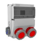 Bemis 5/32A. 380V. 2 Ad. Ön - 1/16A. 220V. 2 Ad. M.p. Yan (ABS-H.F.) IP66