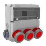 Bemis 5/32A. 380V. 3 Ad. Ön - 1/16A. 220V. 2 Ad. M.p. Yan (ABS-H.F.) IP66 BH9M6330-2020