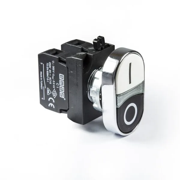 EMAS C Somunlu Metal Çift Devre Siyah Beyaz