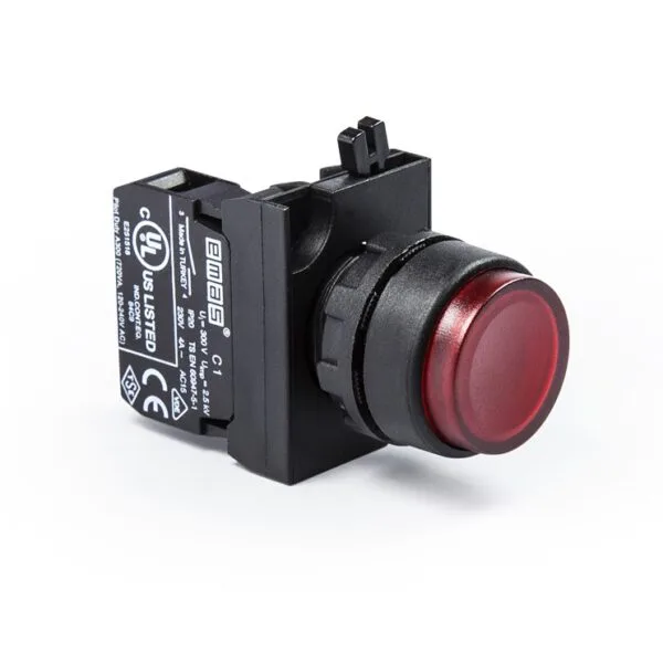 EMAS C Plastik Yüksek Buton Start Kırmızı
