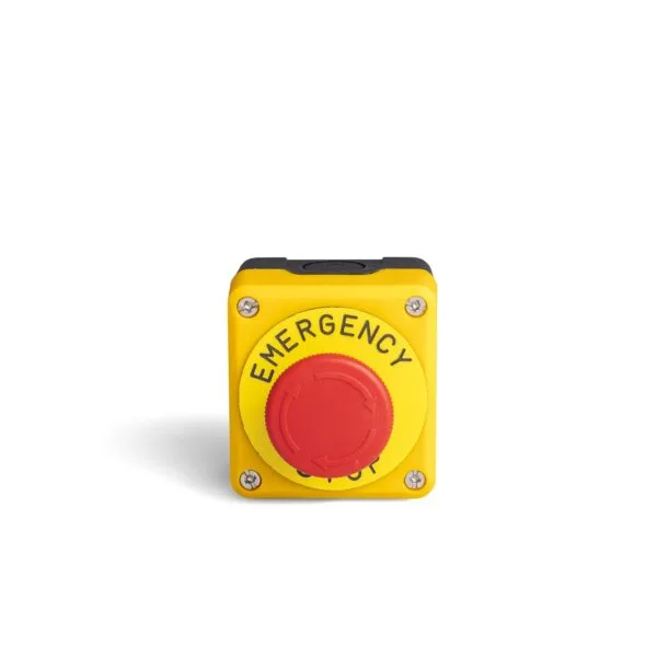 EMAS Sarı-siyah Pl.kutu Tekli Stop Emn.etiketli