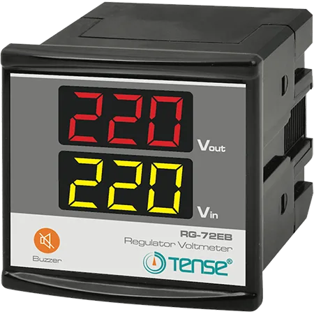 RG-72EB Tense RG-72EB Kornalı Dijital Voltmetre (Regülatörler için) 3V - 300V AC 72x72mm - Görsel 1