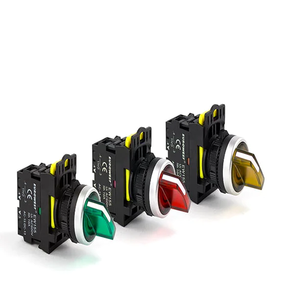 Eurowest Ew-55-21XSL-110- LED Işıklı Kalıcı Mandal Butonlar