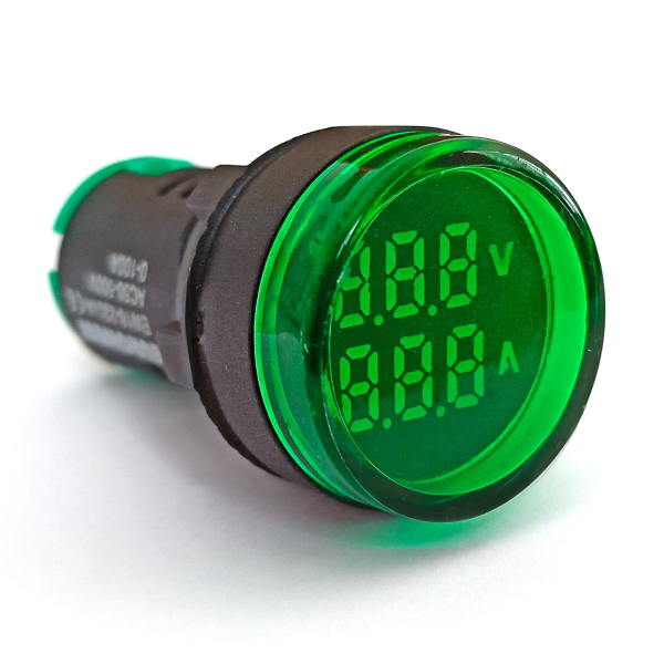 EW16-22LA-B- Q22 mm Led’li Ampermetre
