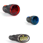 Eurowest EW16-22LV-B- Q22 mm LED’li Voltmetre