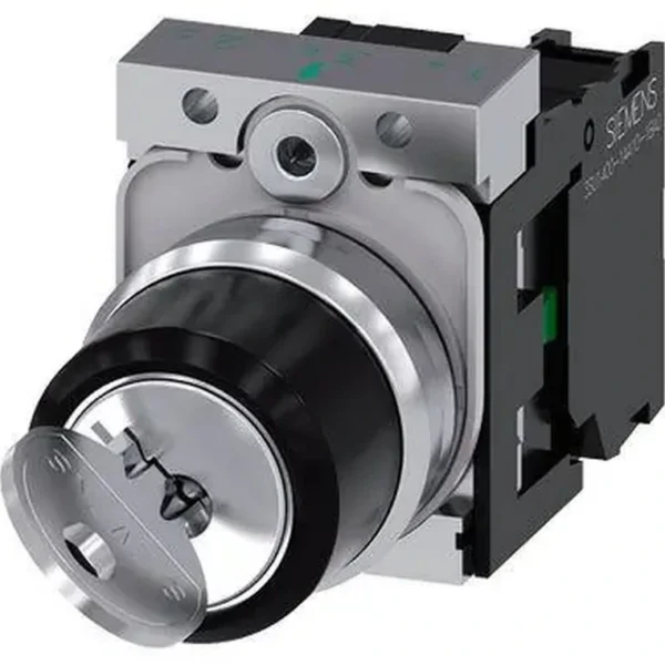 Siemens 0-1 Pozisyonlu Kilitli Mandal Buton 1NO Sirius Act Metal Ronıs