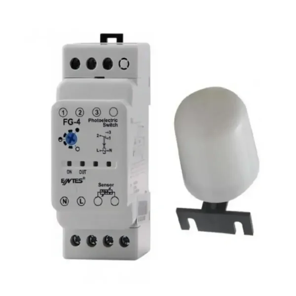 ENTES 1-3 Lüx Ayarlı Röle Çıkışlı Fotosel Röle M1454