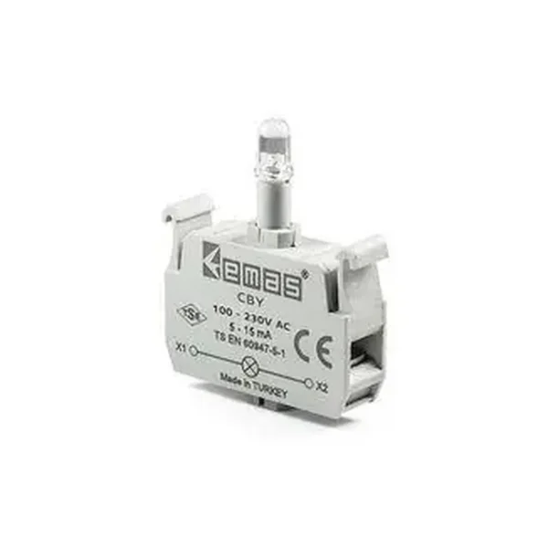EMAS 100-230V AC Ledli Sinyal Bloğu Yeşil Cby