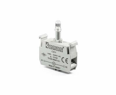 EMAS 100-230V AC LEDLİ SİNYAL BLOĞU YEŞİL CBY