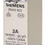 Siemens 125A Boy 000 Genişlik 21MM Steatit Seramik Gövdeli Nh-bıçaklı Sigorta Buşonu