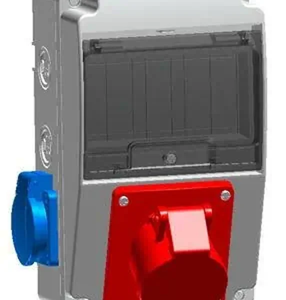 Tp Electric 130X220 5X16A Makine Prizi 1ÖN 1X16PP 2 Yan — Endüstriyel Fiş ve Prizler