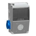 Tp Electric 130X220 Makina Priz Yuvası (Boş) Ön+PANO Prizi 1X16 2 Yan