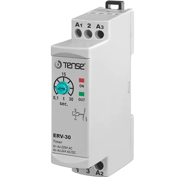 ERV-60D 0,1-60dk Ray Tipi (DIN) Zaman Rölesi TENSE