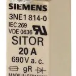Siemens 20A Boy 000 Sıtor Sigorta 690V AC Gr-gs