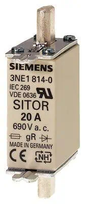Siemens 20A Boy 000 Sıtor Sigorta 690V AC Gr-gs