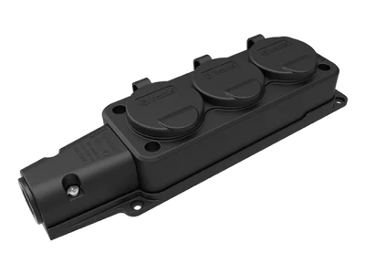 Bemis Bemis Üçlü Grup Priz 220V 16A Kauçuk