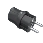 Bemis Bemis 220V 16A Polyamıd 6,Siyah Plastik Düz Fiş