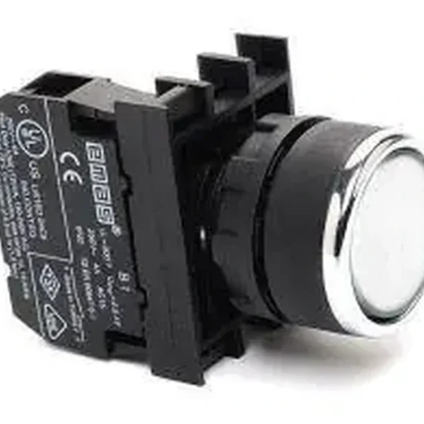 EMAS 22MM Beyaz Start Butonu B100DB — Kumanda Butonları ve Sinyal Lambaları