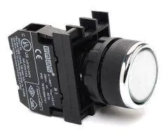 EMAS 22MM Beyaz Start Butonu B100DB