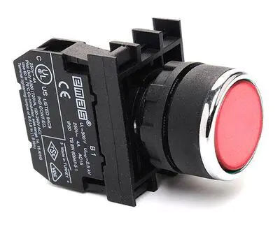 EMAS 22MM Buton Çift Dev Kırmızı B102DK