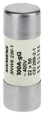 Siemens Kartuş Sigorta 22X58MM 80A Gg Silindirik Sigorta