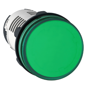 SCHNEIDER ELECTRIC YUVARLAK PİLOT IŞIĞI ÇAP 22 YEŞİL ENTEGRE LED 24 V VİDA KELEPÇ TERMİNALİ 3389110839722