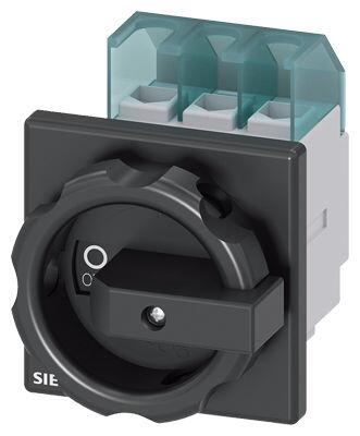 SIEMENS 25A 9,5 KW ACİL STOP ŞALTERİ ÖNDEN TESPİTLİ TAHRİK KOLU SİYAH 4011209402881