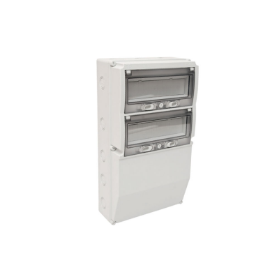 TP ELECTRIC GÖVDELİ BOŞ KOMBİNASYON KUTUSU (CONTALI VE BARALI) 300X540 (HF) (2X13 SİGORTA MODÜLLÜ) (ABS) 8693151628289