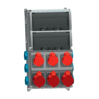 Tp Electric 300X540 Yay.kap.m.p. (5X32A)6 Ad+(1X16A)6 Ad Kombinasyon Prizi Tp Electric 300X540 Yay.kap.m.p. (5X32A)6 Ad+(1X16A)6 Ad Kombinasyon Prizi