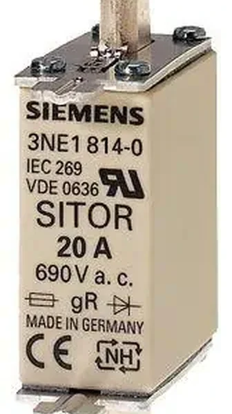 Siemens 35A Boy 000 Sıtor Sigorta 690V AC Gr-gs