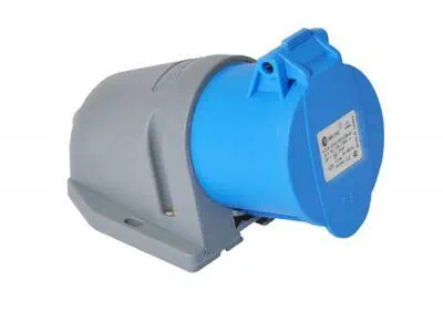 Tp Electric 3X16A CEE 83X90 Duvar Prizi Yaylı Kapaklı