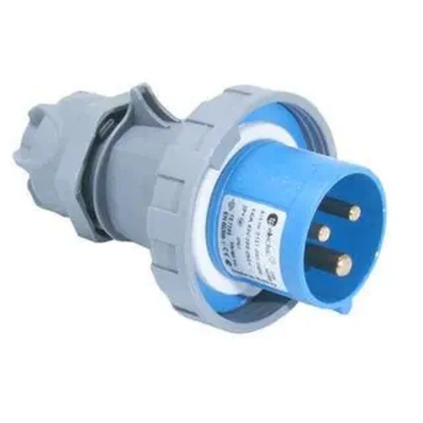 Tp Electric 3X16AMP CEE Norm IP67 Kapaklı Düz Fiş — Endüstriyel Fiş ve Prizler