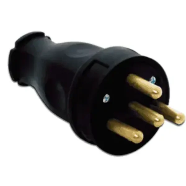 Tp Electric Kauçuk Düz Fiş 3X25 — Endüstriyel Fiş ve Prizler