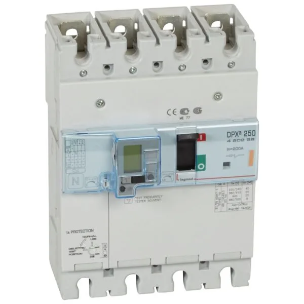 Legrand DPX3 250 4P 200A 25KA Entegre Kaçak Akım Modüllü Şalter