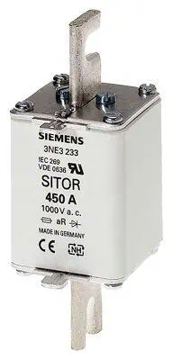 Siemens 450A Boy 2 Sıtor Sigorta 1000V AC Ar