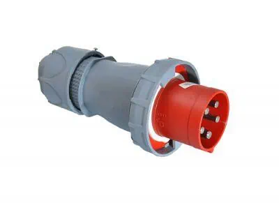 Tp Electric 4X125AMP IP67 Kapaklı Düz Fiş