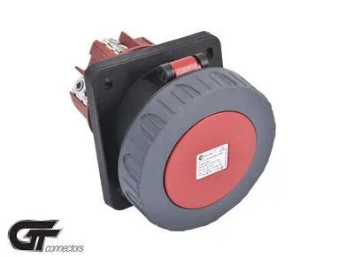 Tp Electric 4X125AMP IP67 Kapaklı Makina Prizi Eğik Gt Pilotlu