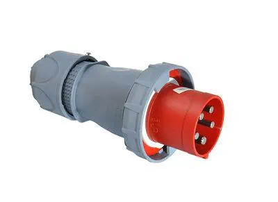 Tp Electric 5X125AMP IP67 Kapaklı Düz Fiş