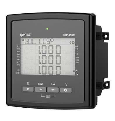 ENTES RGP-15SR 144X144 85V-300V 12+SVC KADEME REAKTİF GÜÇ KONTROL RÖLESİ 8699421421550