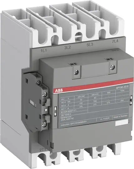 AF190-40-11 100-250VAC/DC 90kW 190A 4P kon.1NA+1NK